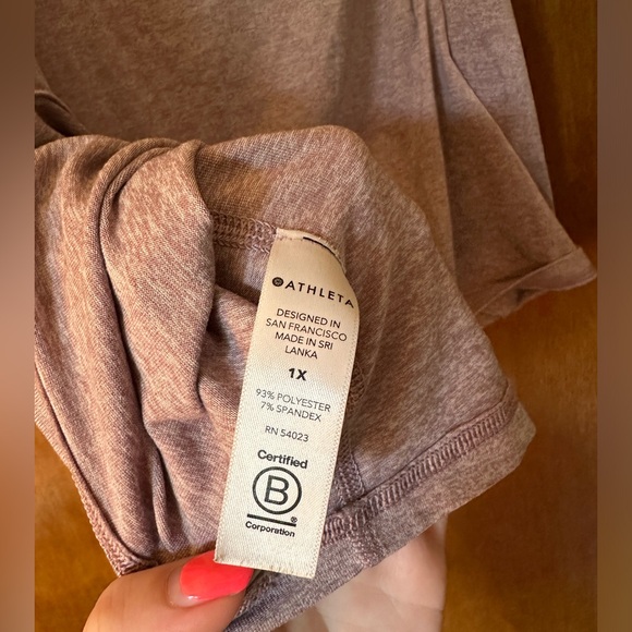 Athleta Heathered Purple Workout Tank size 1X - Picture 5 of 5